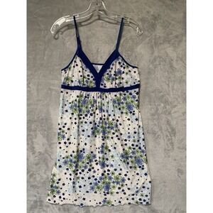 Y2K Sleep Dress Medium Ditzy Floral Babydoll Stretchy Boho‎ Night Whimsy Fairy
